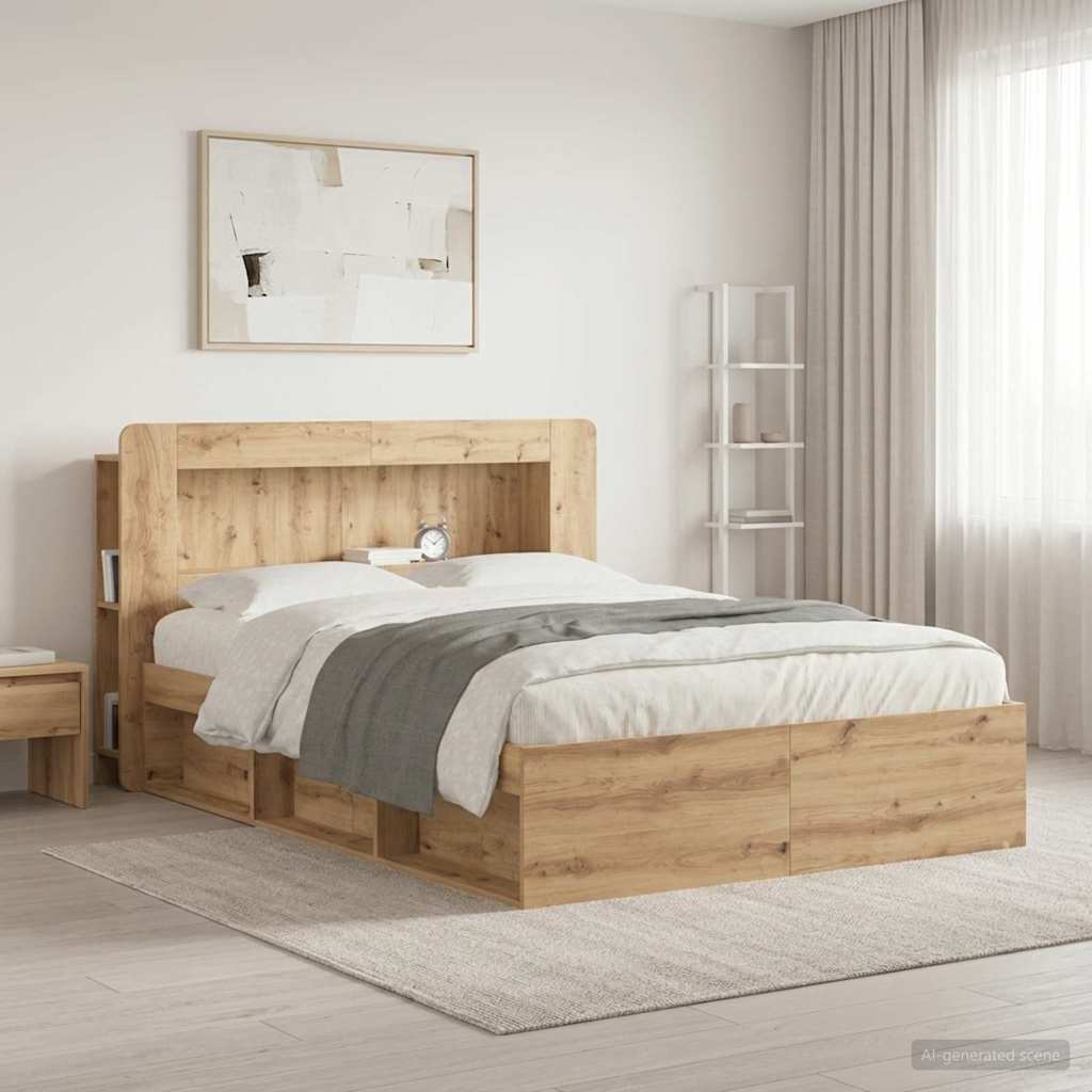 Hovedgærde Skab Artisan-eg 140 cm Konstrueret træ