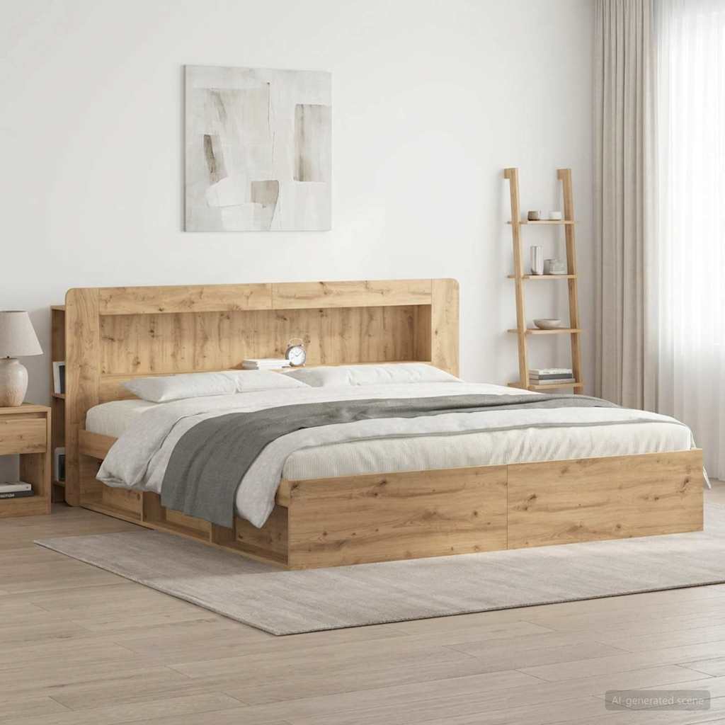 Hovedgærde Skab Artisan-eg 180 cm Konstrueret træ