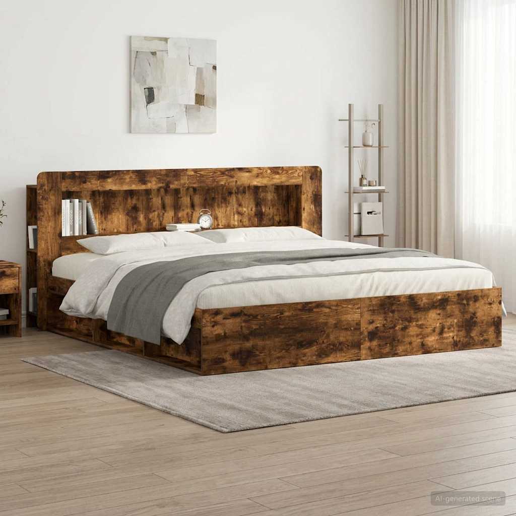 Hovedgærde Skab Røget Eg 215 x 18,5 x 100 cm Konstrueret træ