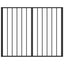 Hundedør 4 stk. Sort 100 x 80 cm Galvaniseret stål