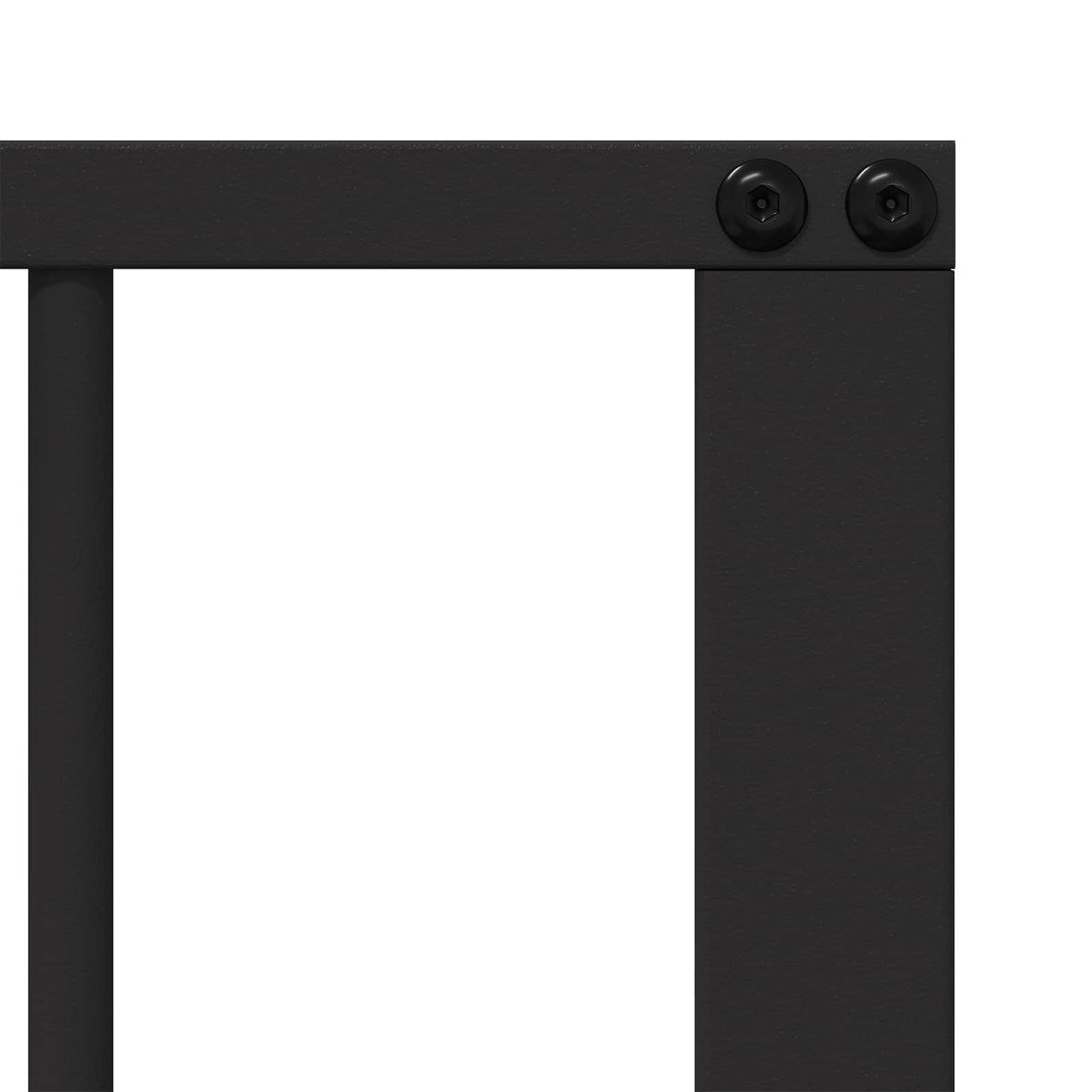 Hundedør 6 stk. Sort 100 x 60 cm Galvaniseret stål