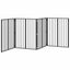 Hundedør 4 stk. Sort 80 x 100 cm Galvaniseret stål
