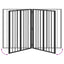 Hundedør 2 stk. Sort 60 x 80 cm Galvaniseret stål