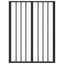 Hundedør 6 stk. Sort 60 x 80 cm Galvaniseret stål