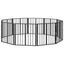 Hundedør 10 stk. Sort 60 x 60 cm Galvaniseret stål