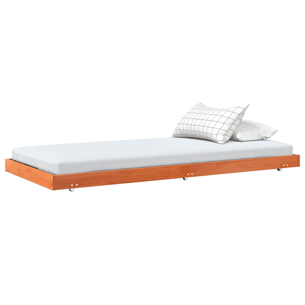 Sengestel Voks brun 90 x 190 cm Massiv fyrretræ