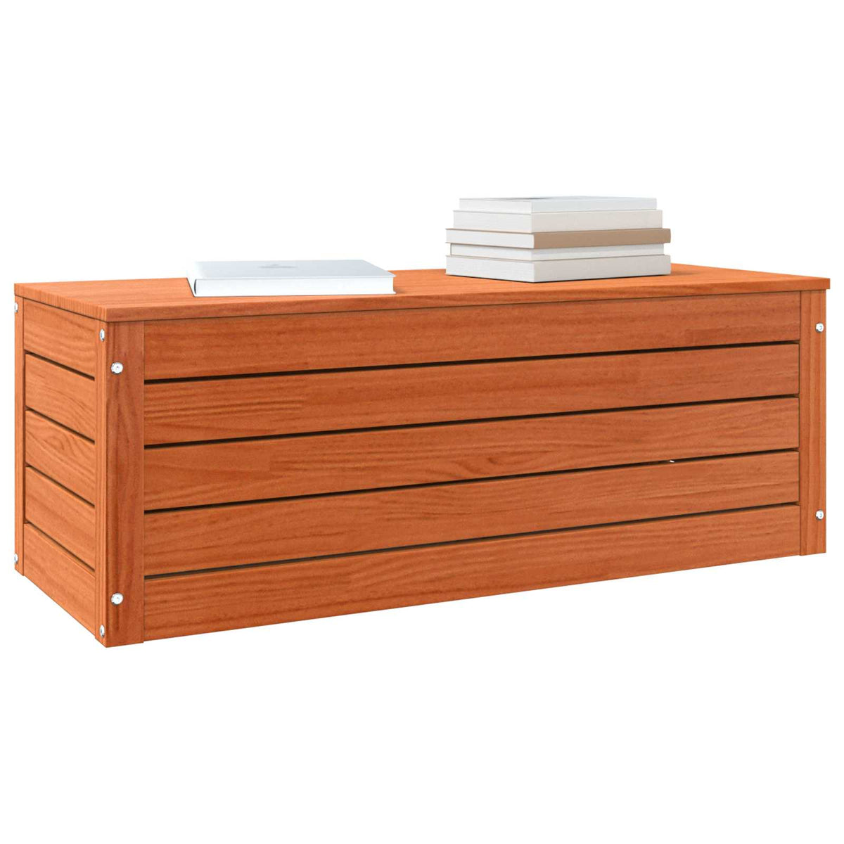 Opbevaringskasse Voks brun 89 x 36,5 x 33 cm Massiv fyrretræ