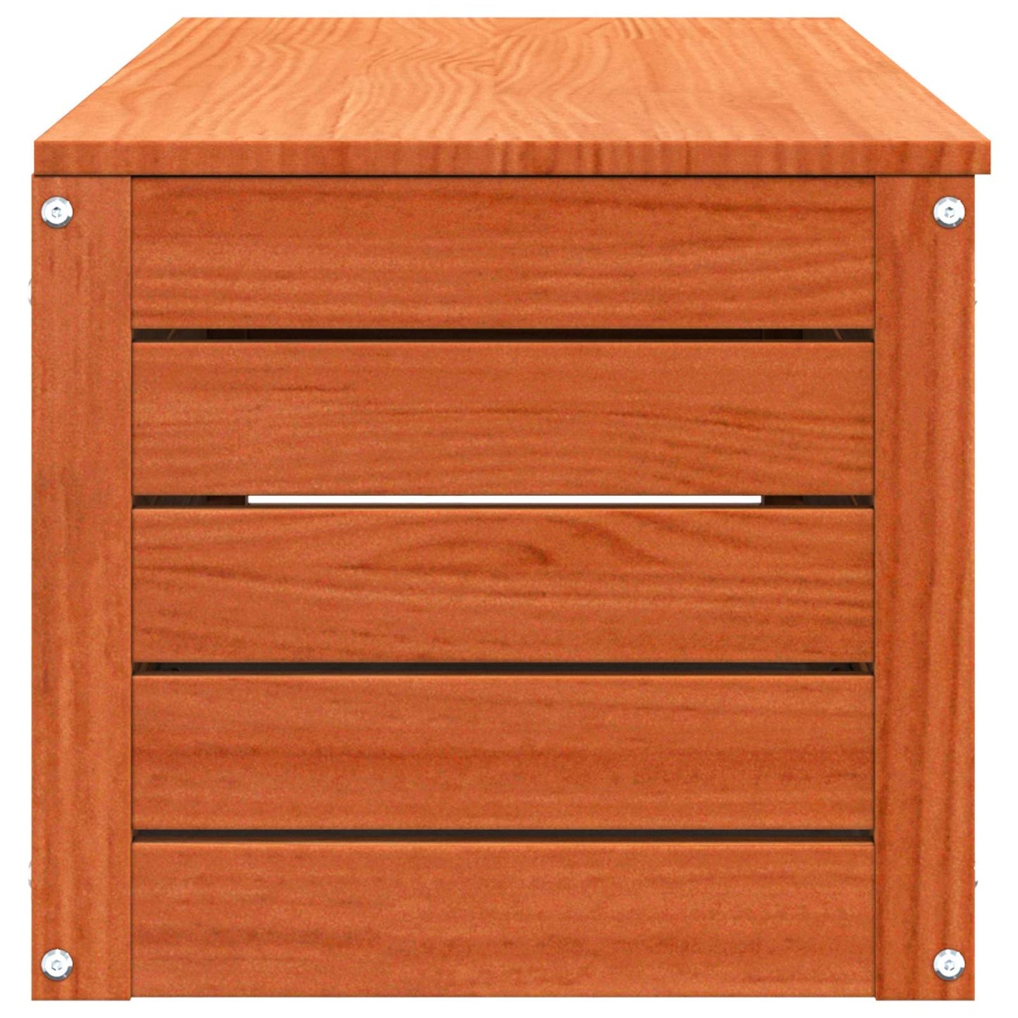 Opbevaringskasse Voks brun 89 x 36,5 x 33 cm Massiv fyrretræ