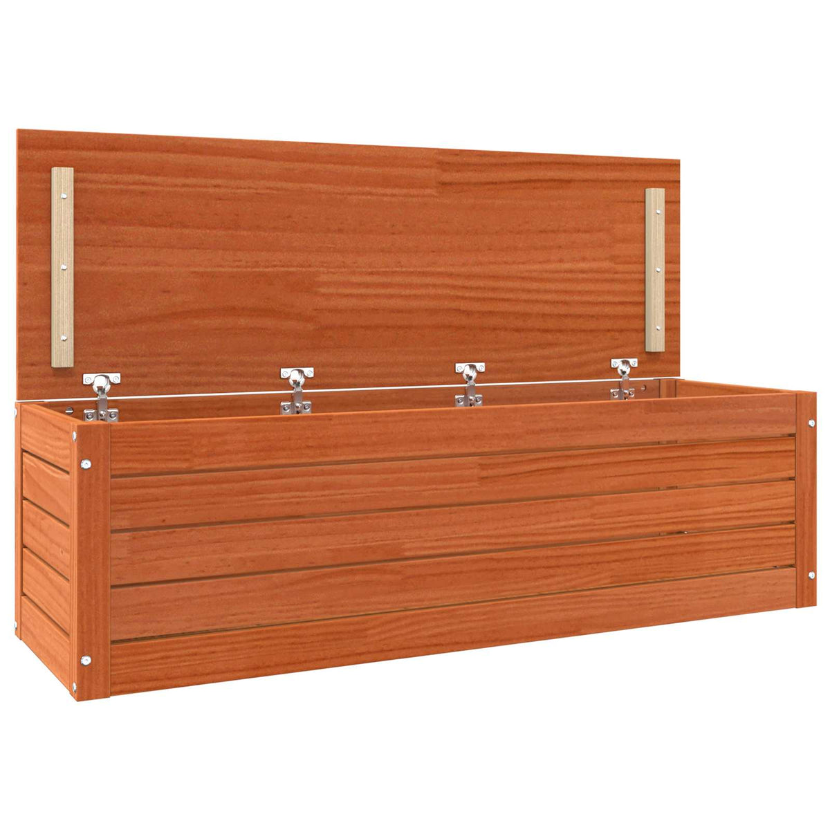 Opbevaringskasse Voks brun 109 x 36,5 x 33 cm Massiv fyrretræ