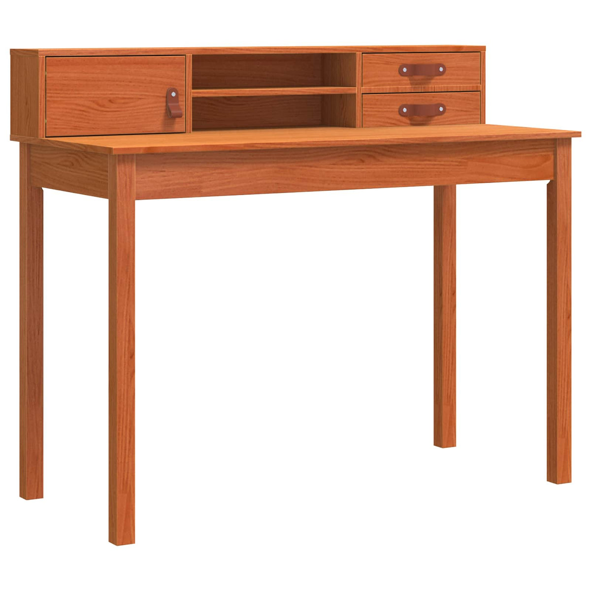 Bord med skuffe Voks brun 110 x 50 x 93 cm Solid Fyrretræ