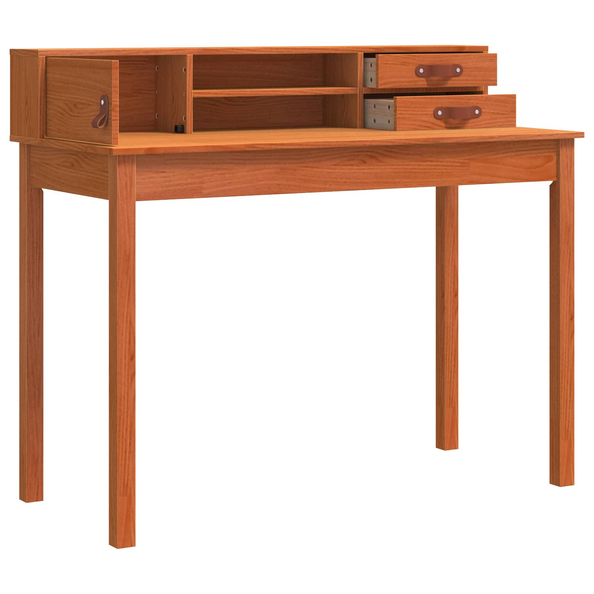 Bord med skuffe Voks brun 110 x 50 x 93 cm Solid Fyrretræ