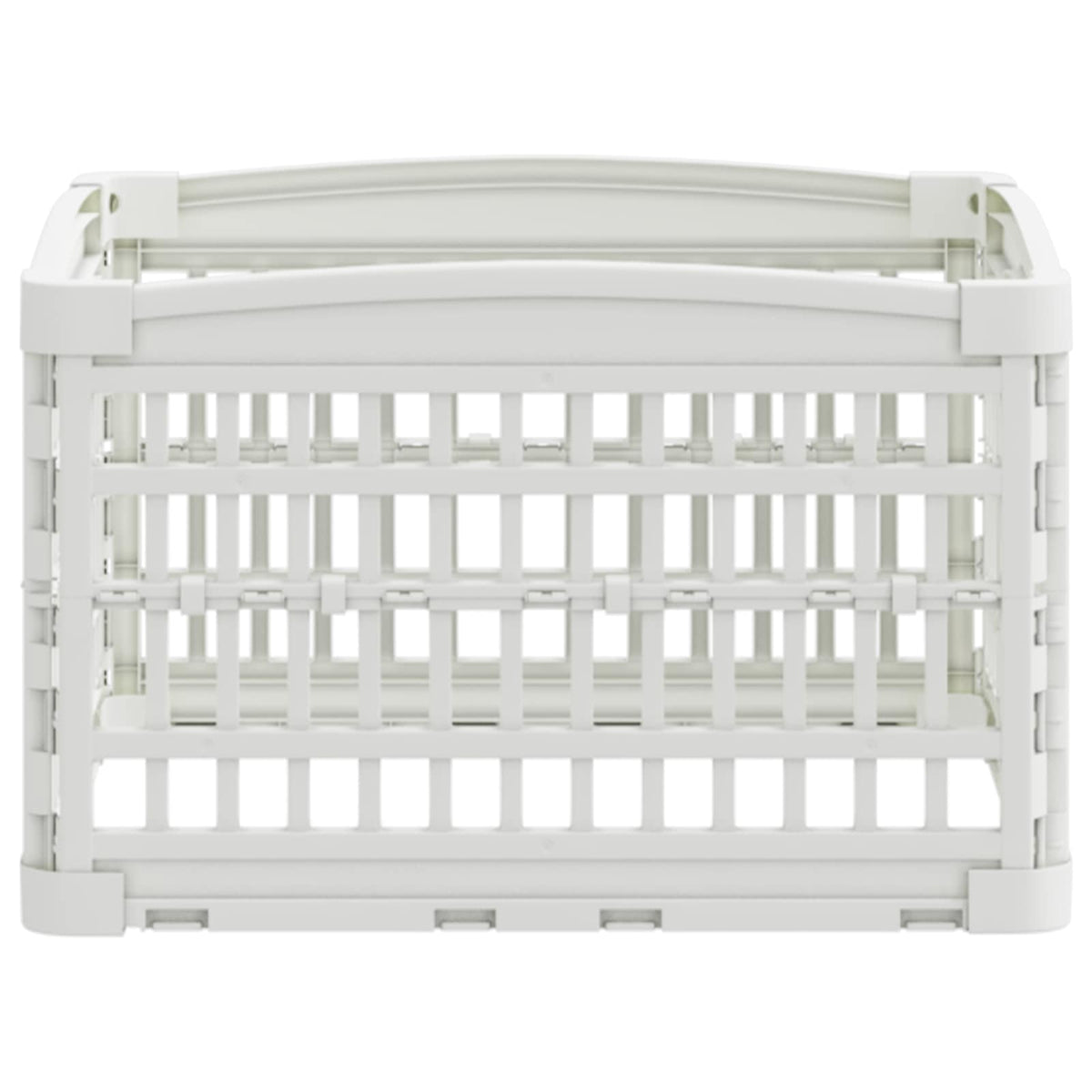 4-panelers hunde legegrind 60 x 60 x 38 cm Plastik Hvid