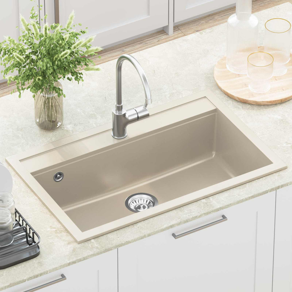 Vask Granit 795 x 505 mm Beige