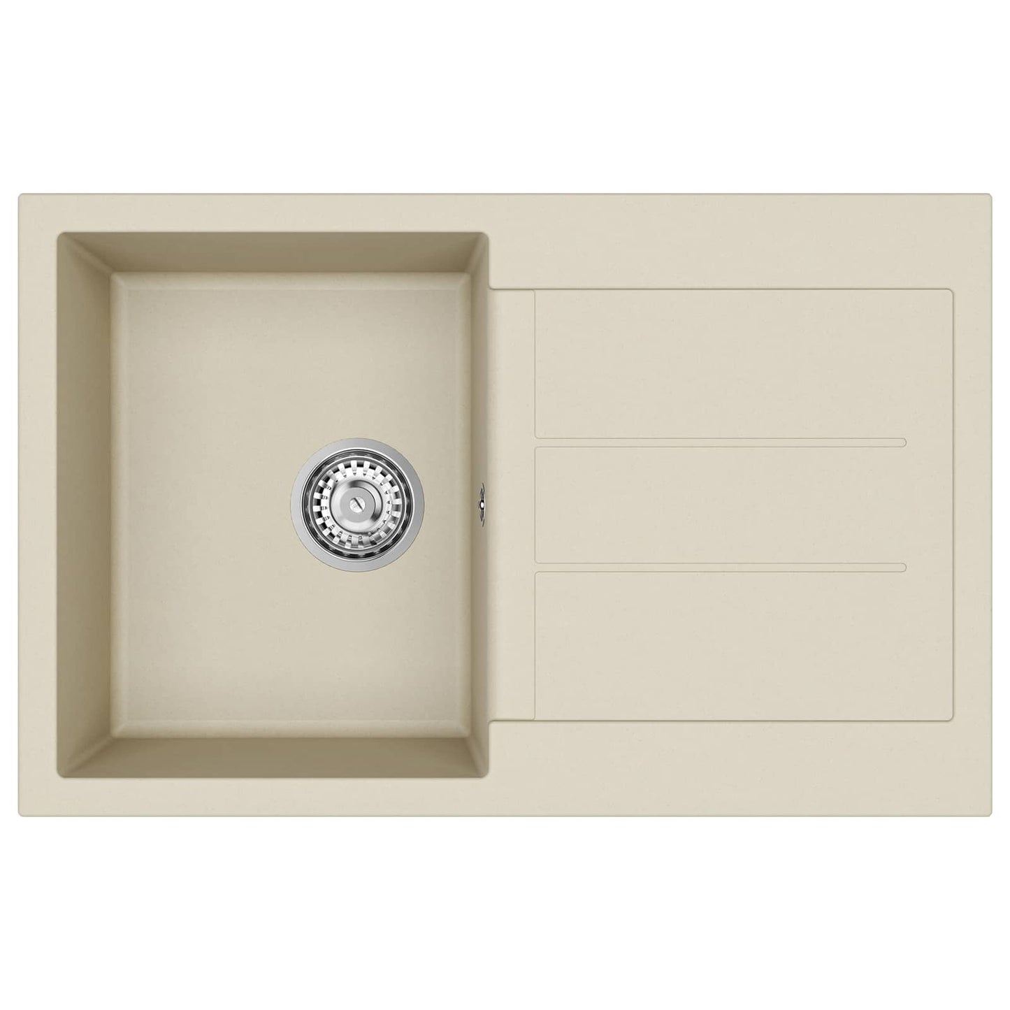 Vask Beige 780 x 500 mm 80% Kvarts og 20% Resin