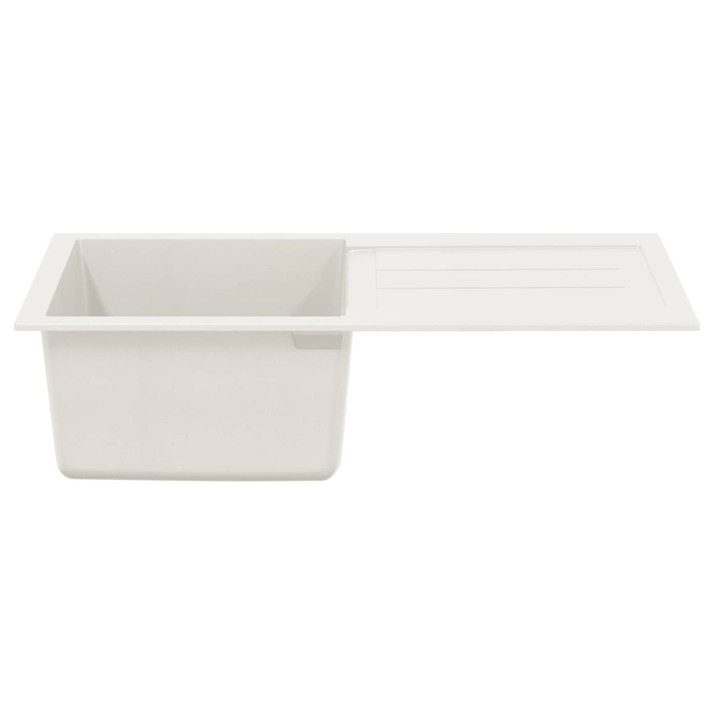 Vask Hvid 780 x 500 mm 80% Kvarts og 20% Resin