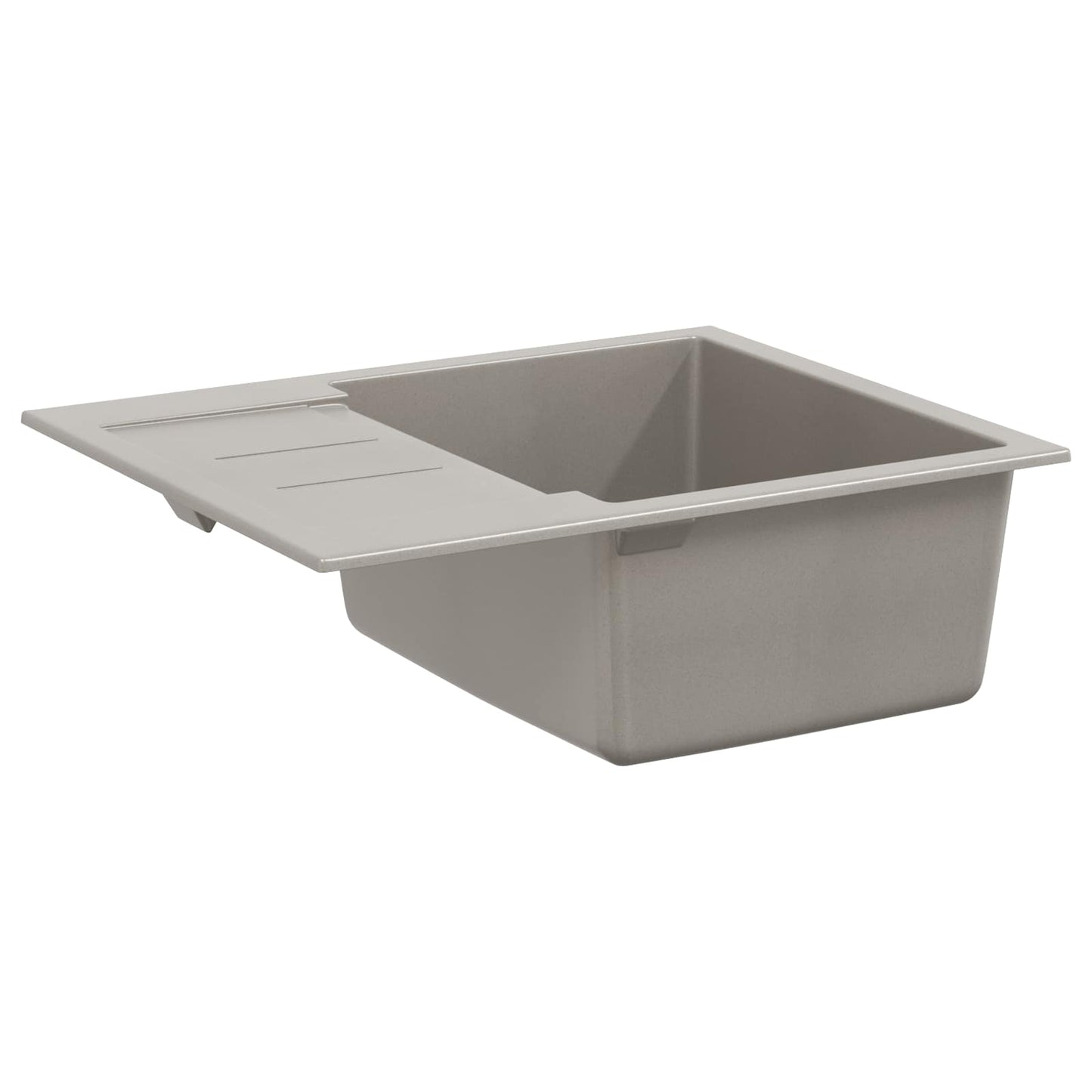 Vask Grå 620 x 500 mm 80% Kvarts og 20% Resin