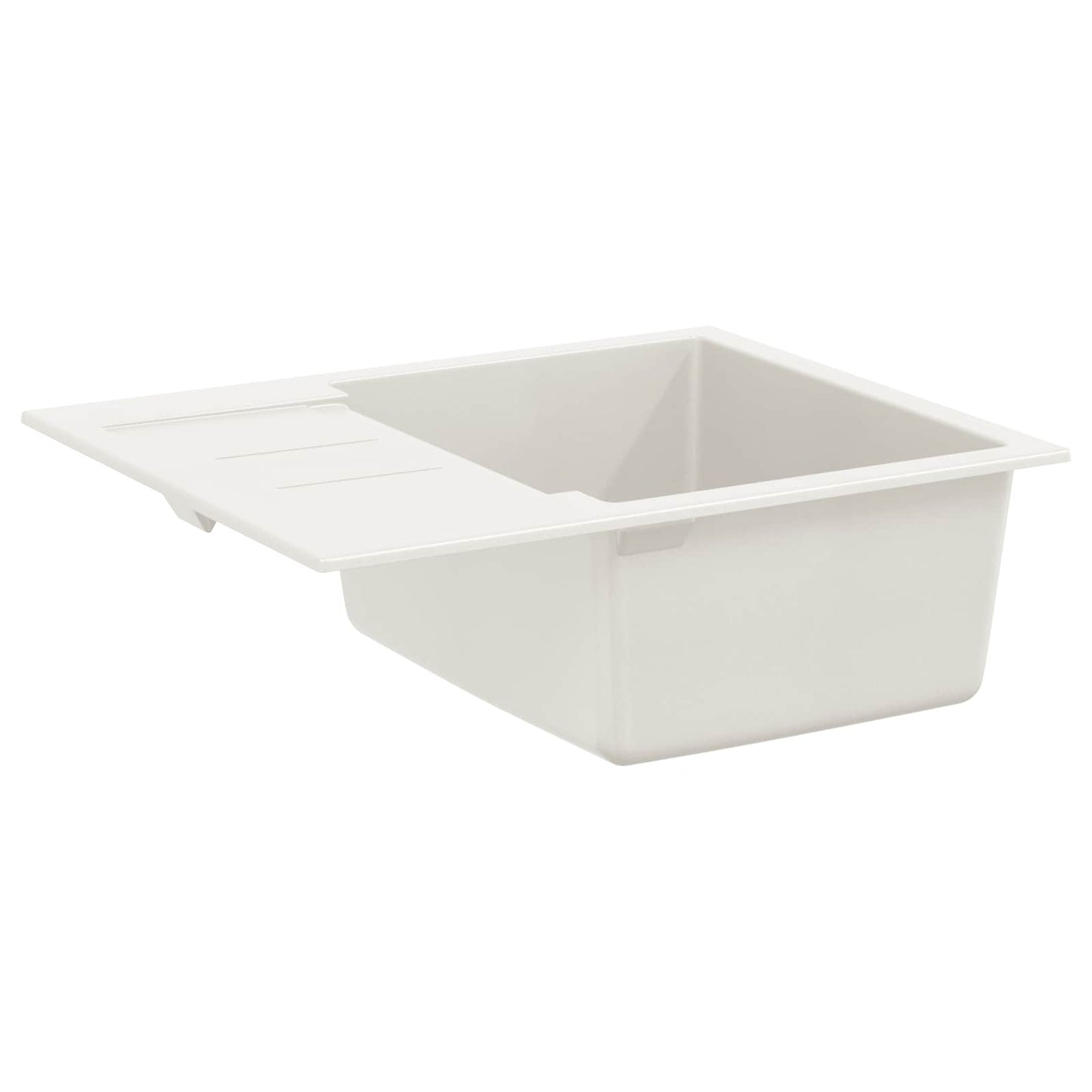 Vask Hvid 620 x 500 mm 80% Kvarts og 20% Resin