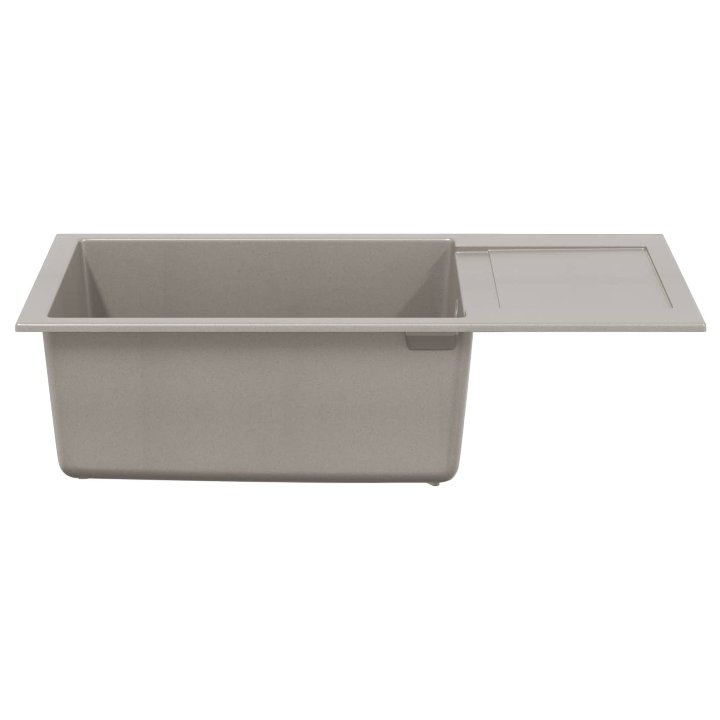 Vask Grå 780 x 500 mm 80% Kvarts og 20% Resin