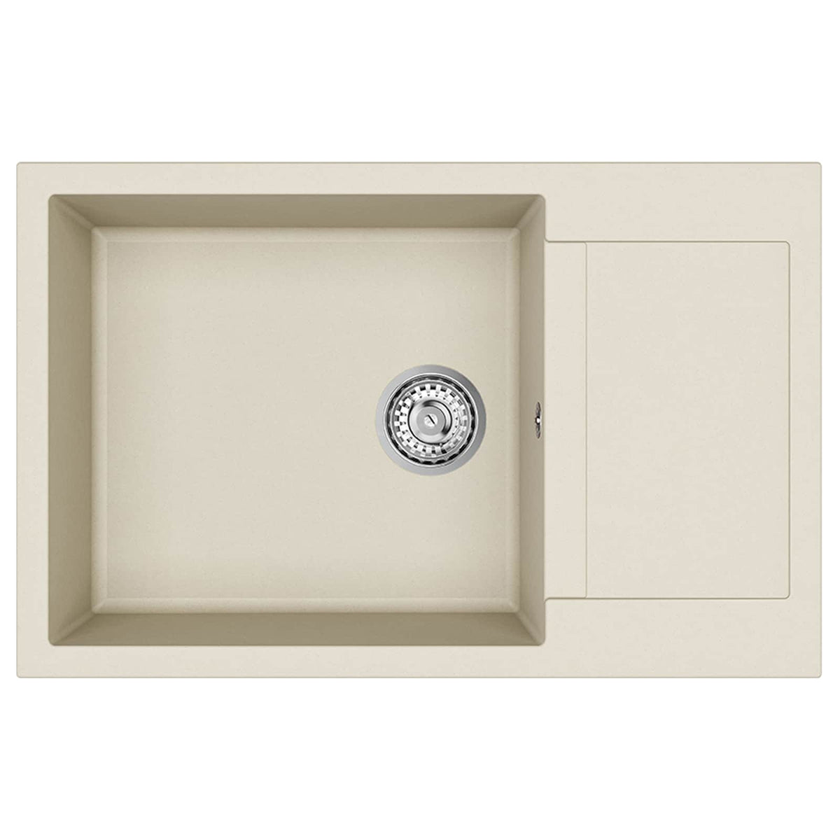 Vask Beige 780 x 500 mm 80% Kvarts og 20% Resin