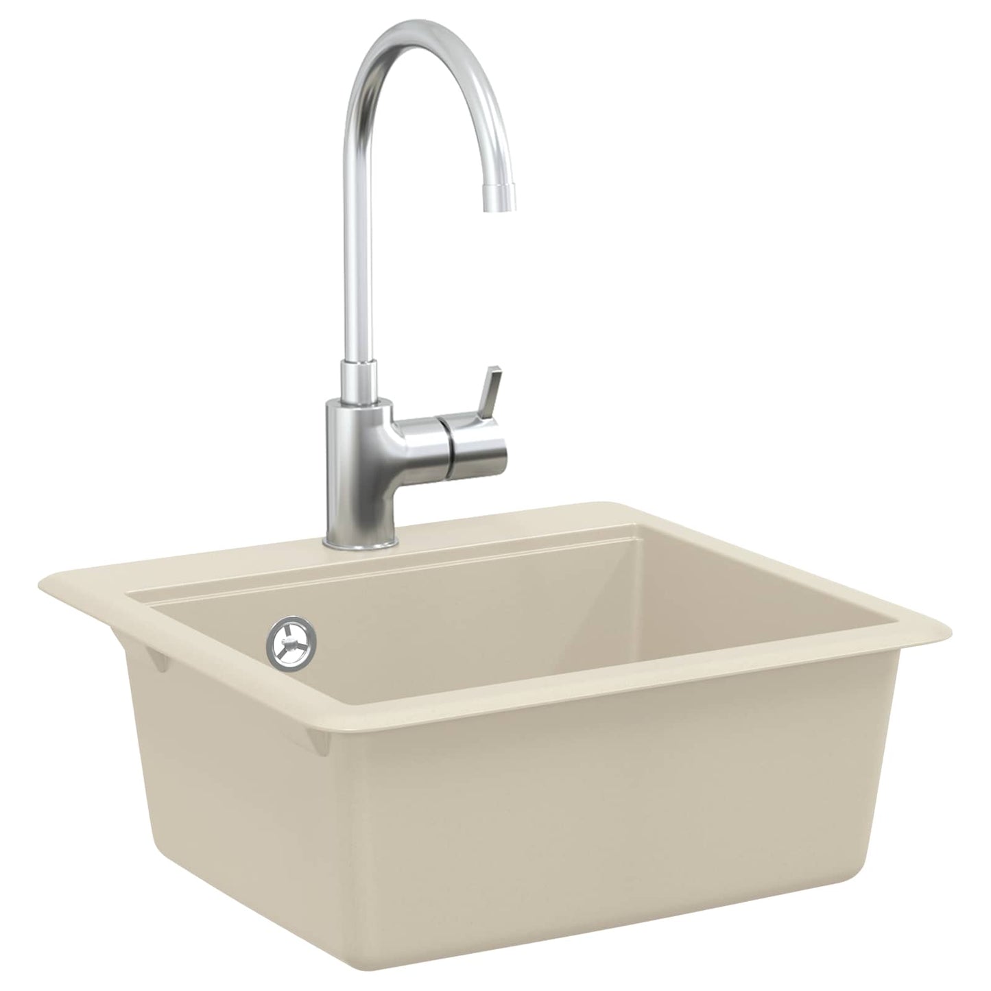 Vask 80% Kvarts og 20% Resin 470 x 440 mm Beige