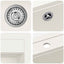 Vask 80% Kvarts og 20% Resin 470 x 440 mm Hvid