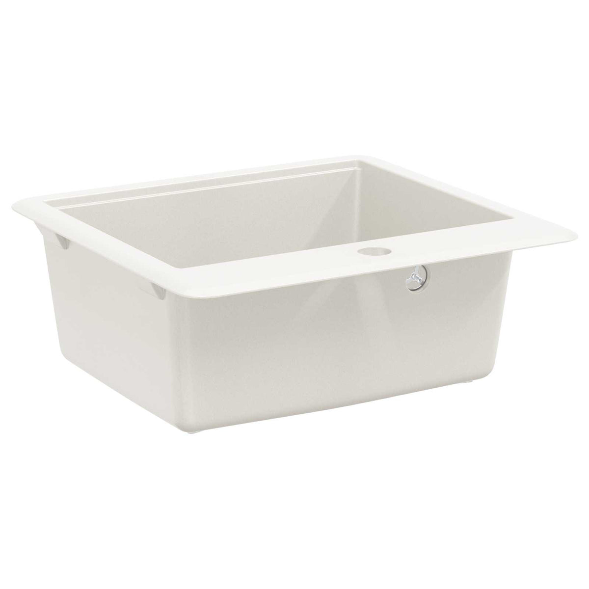 Vask 80% Kvarts og 20% Resin 470 x 440 mm Hvid