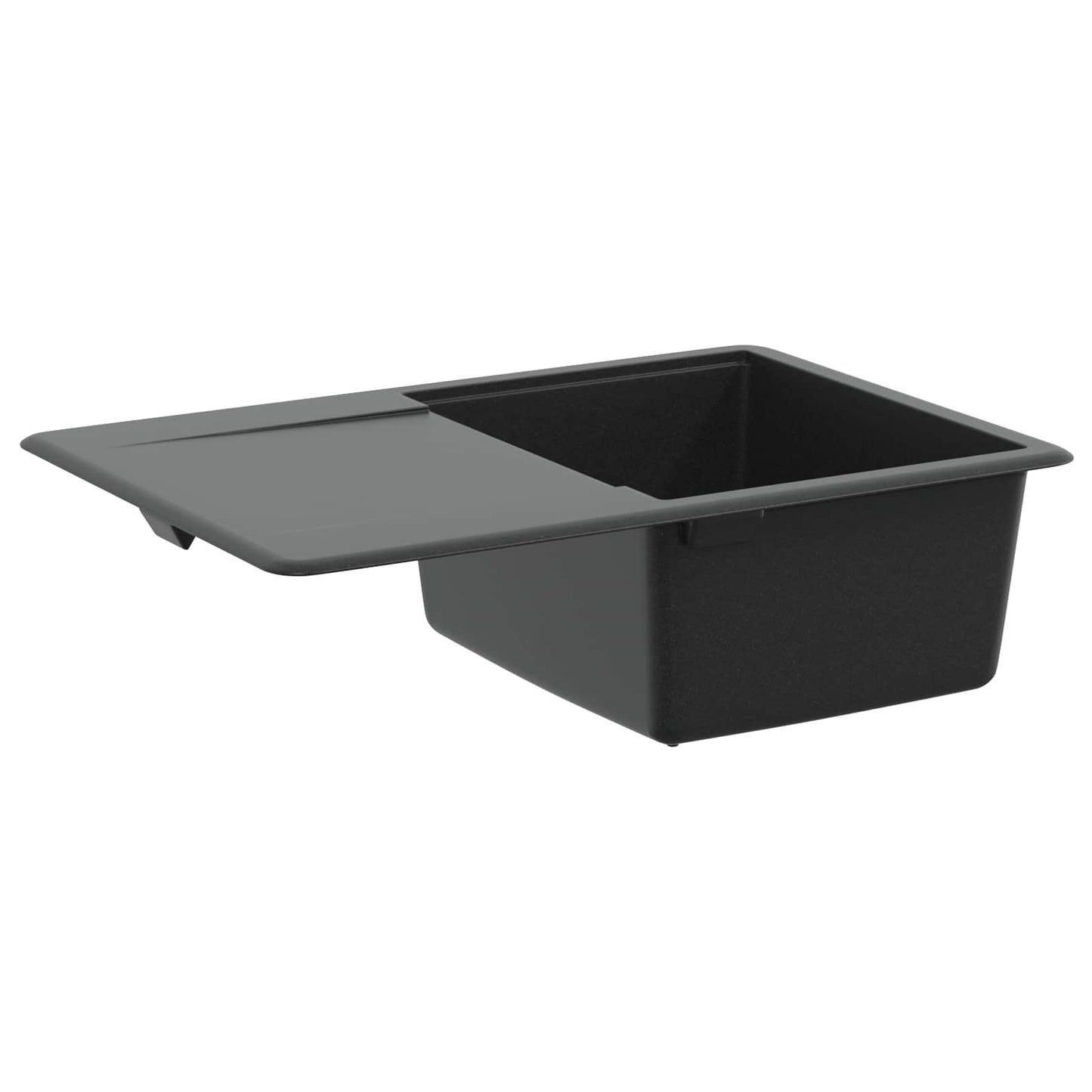 Vask 80% Kvarts og 20% Resin 670 x 460 mm Sort