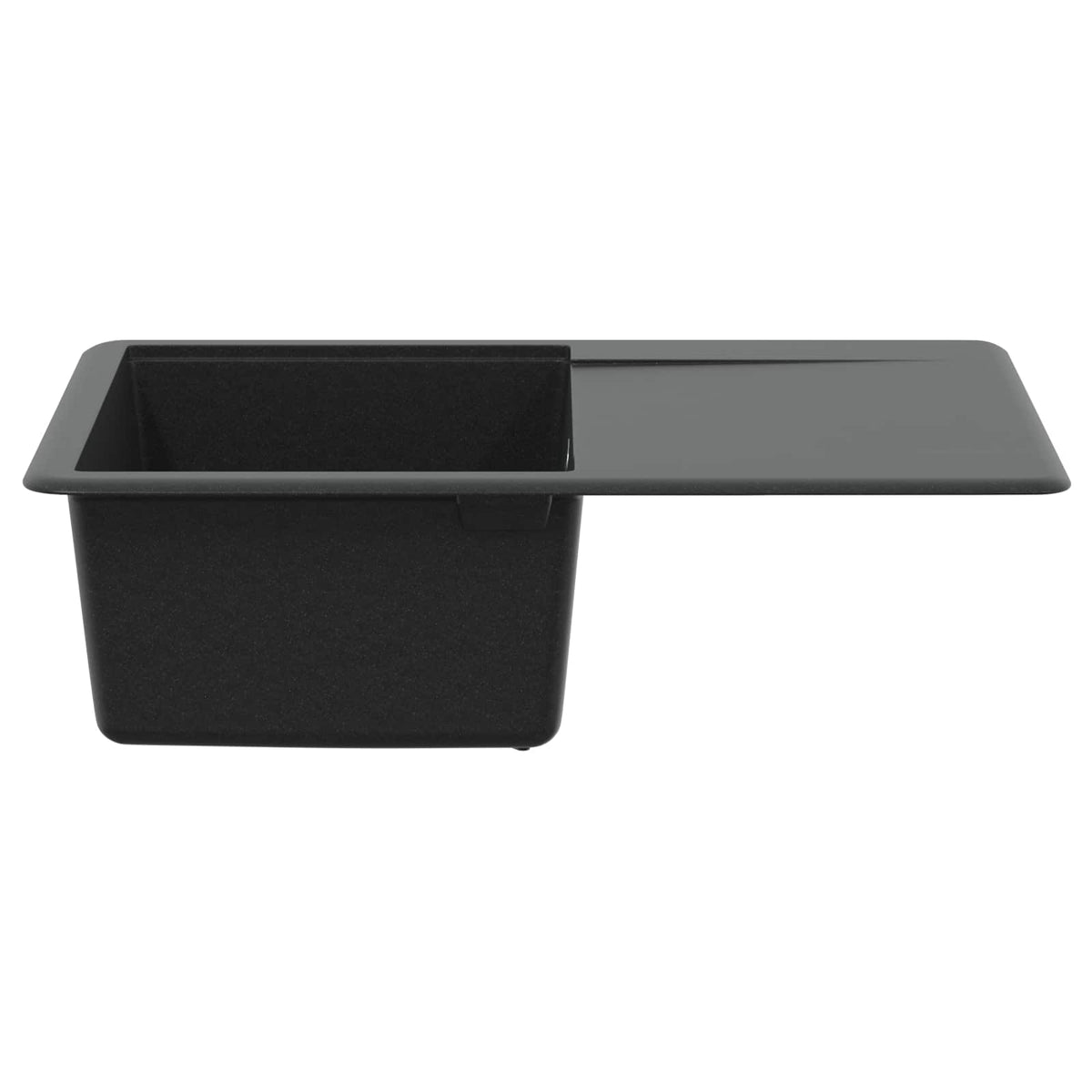 Vask 80% Kvarts og 20% Resin 670 x 460 mm Sort