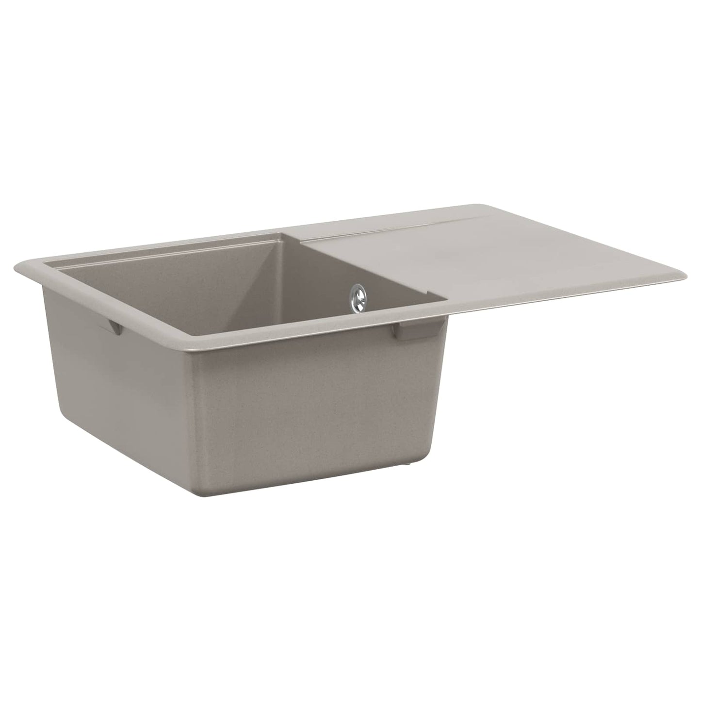 Vask 80% Kvarts og 20% Resin 670 x 460 mm Grå