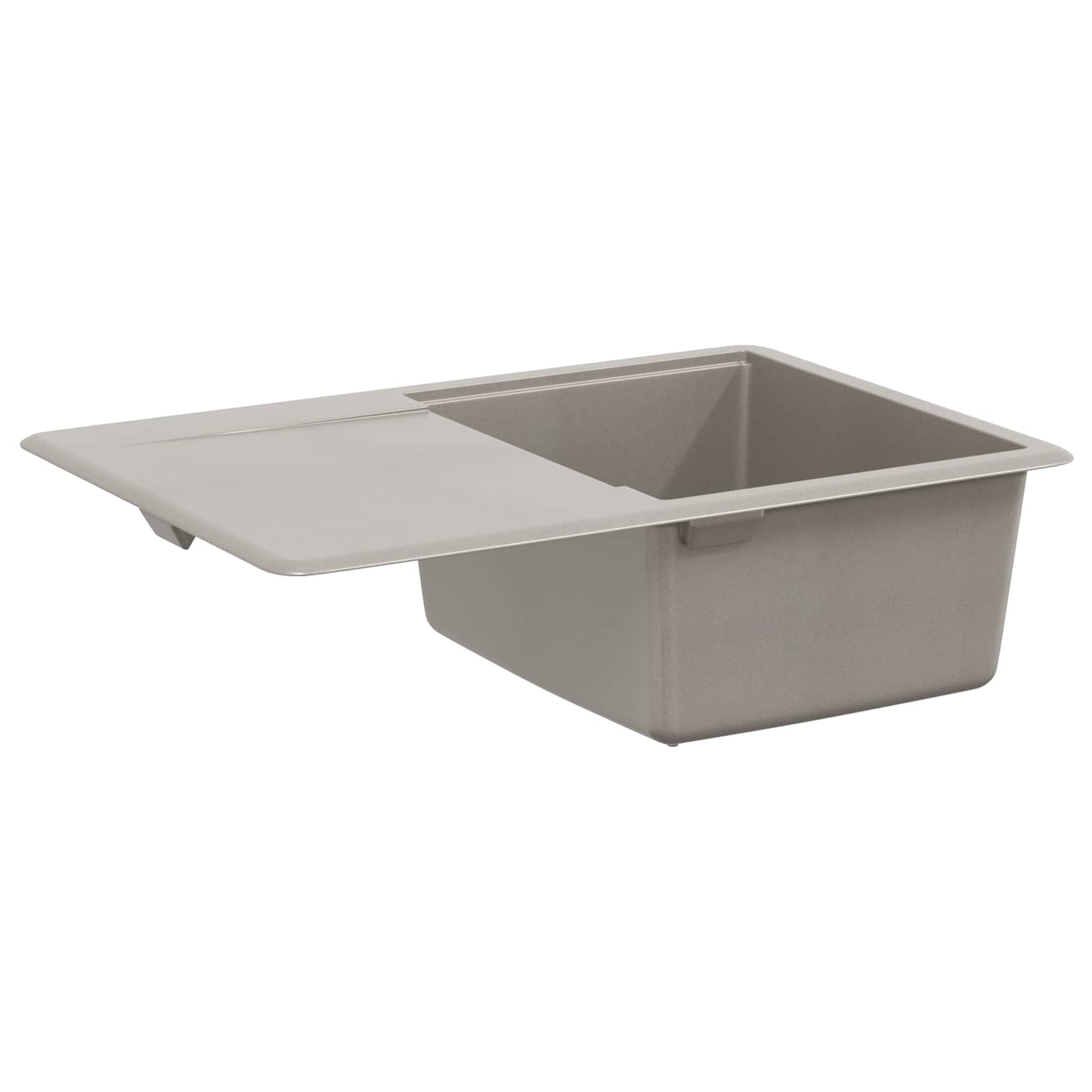 Vask 80% Kvarts og 20% Resin 670 x 460 mm Grå