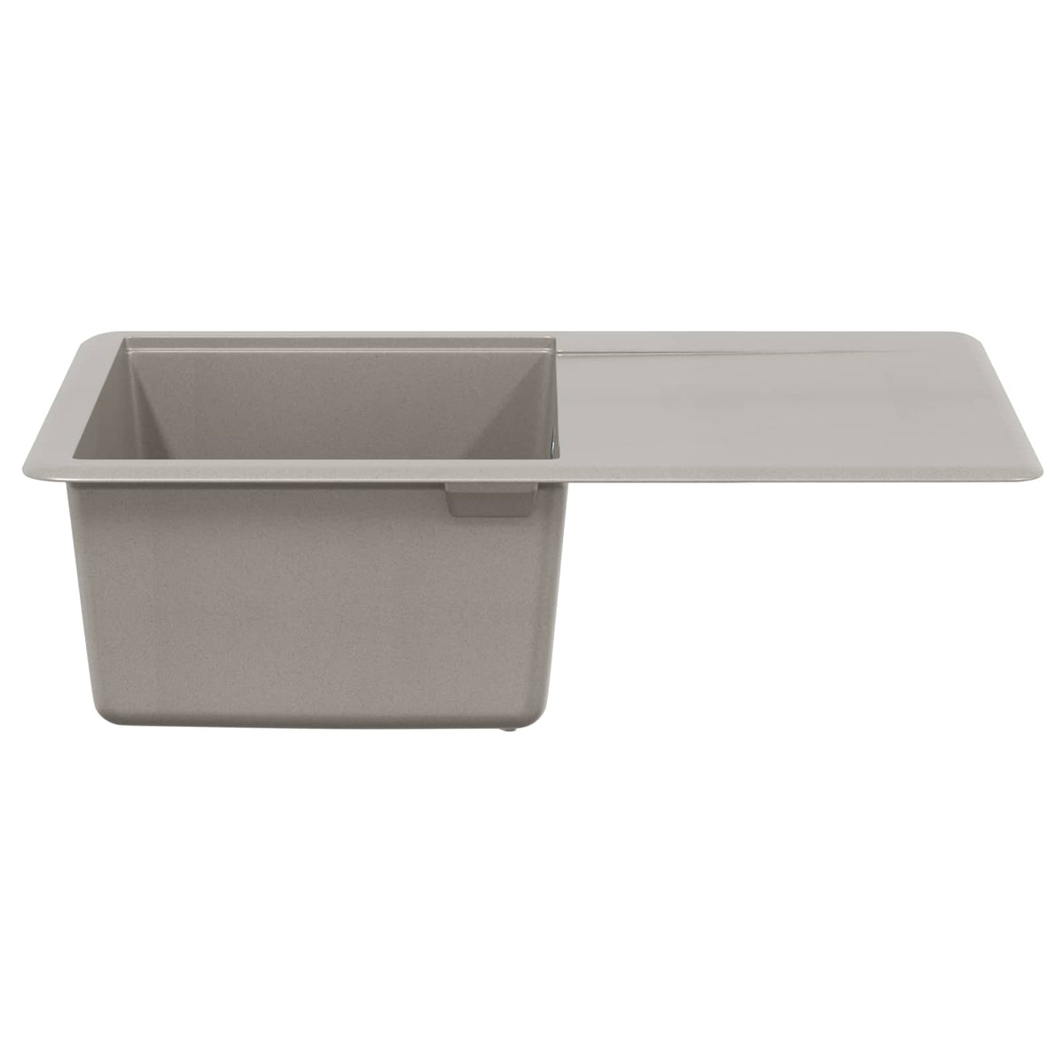 Vask 80% Kvarts og 20% Resin 670 x 460 mm Grå