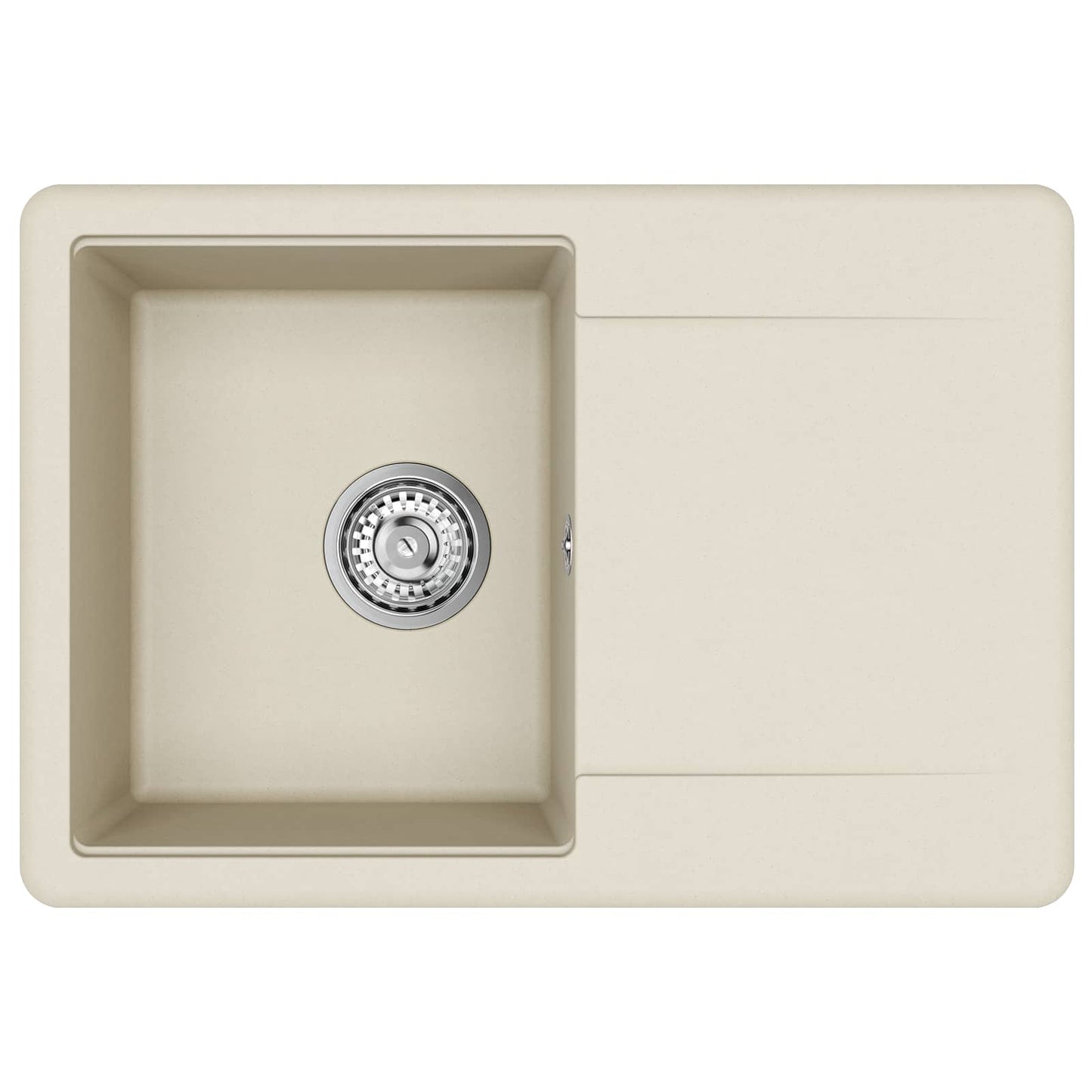 Vask 80% Kvarts og 20% Resin 670 x 460 mm Beige