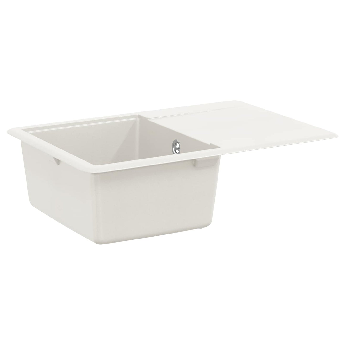 Vask 80% Kvarts og 20% Resin 670 x 460 mm Hvid