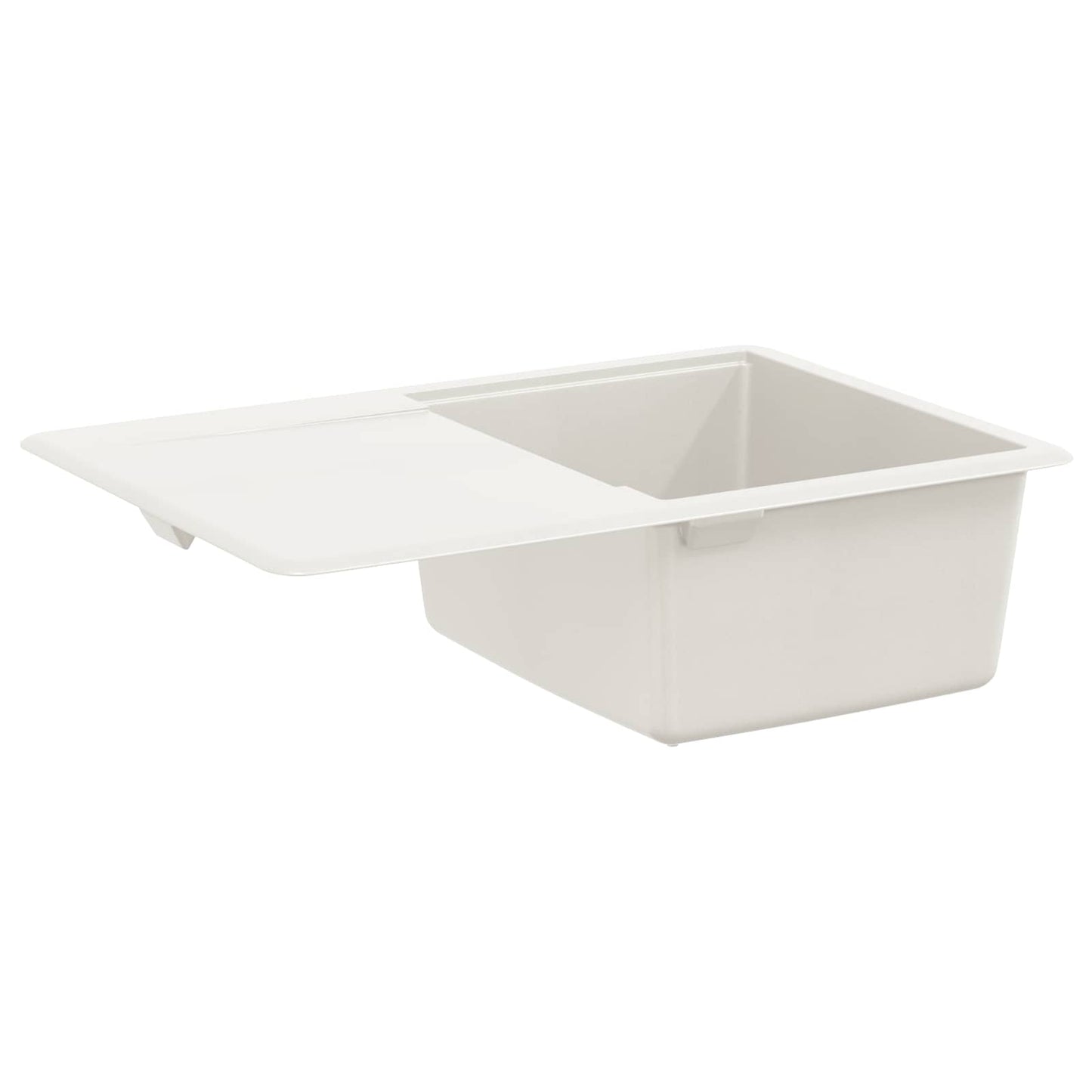 Vask 80% Kvarts og 20% Resin 670 x 460 mm Hvid