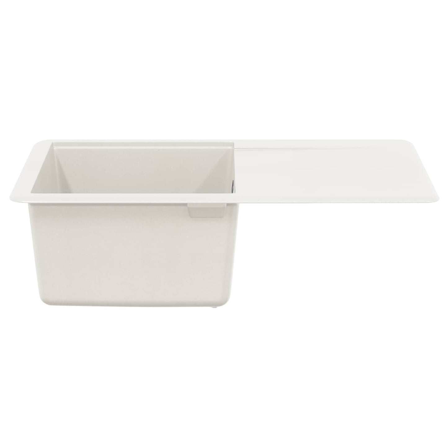 Vask 80% Kvarts og 20% Resin 670 x 460 mm Hvid