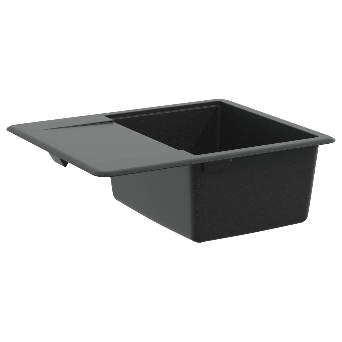 Vask 80% Kvarts og 20% Resin 560 x 460 mm Sort