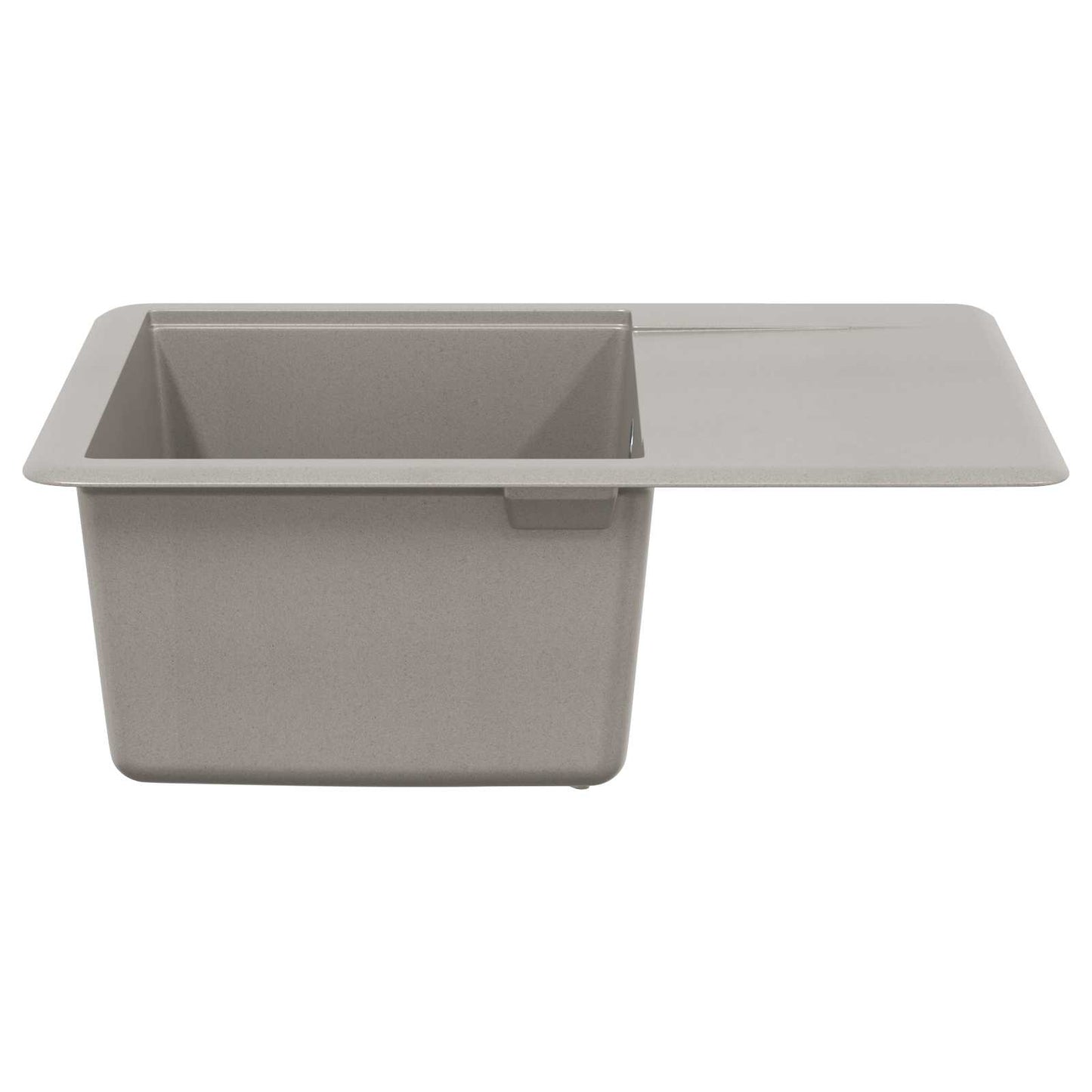 Vask 80% Kvarts og 20% Resin 560 x 460 mm Grå