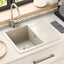 Vask 80% Kvarts og 20% Resin 560 x 460 mm Beige