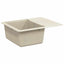 Vask 80% Kvarts og 20% Resin 560 x 460 mm Beige