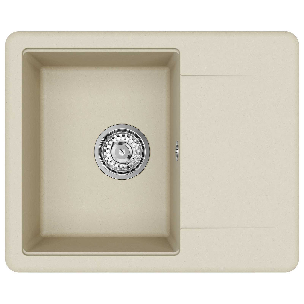 Vask 80% Kvarts og 20% Resin 560 x 460 mm Beige