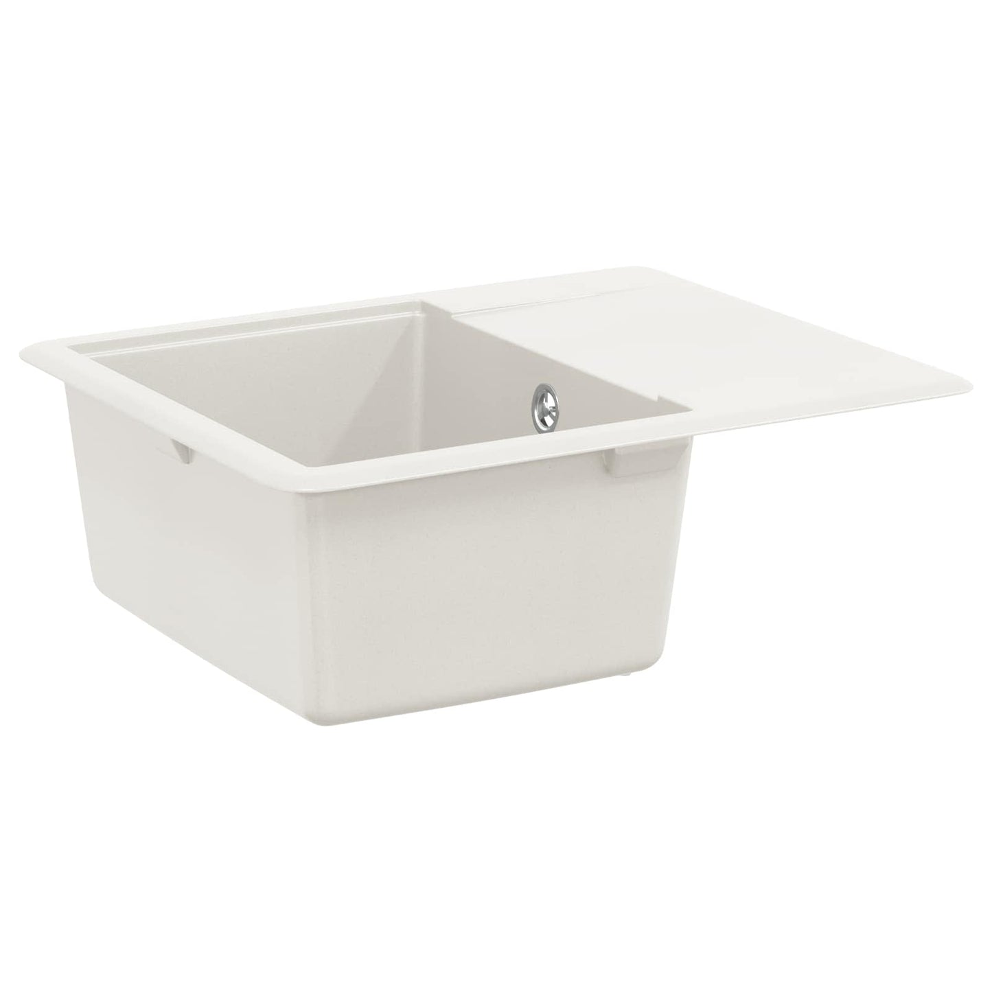 Vask 80% Kvarts og 20% Resin 560 x 460 mm Hvid