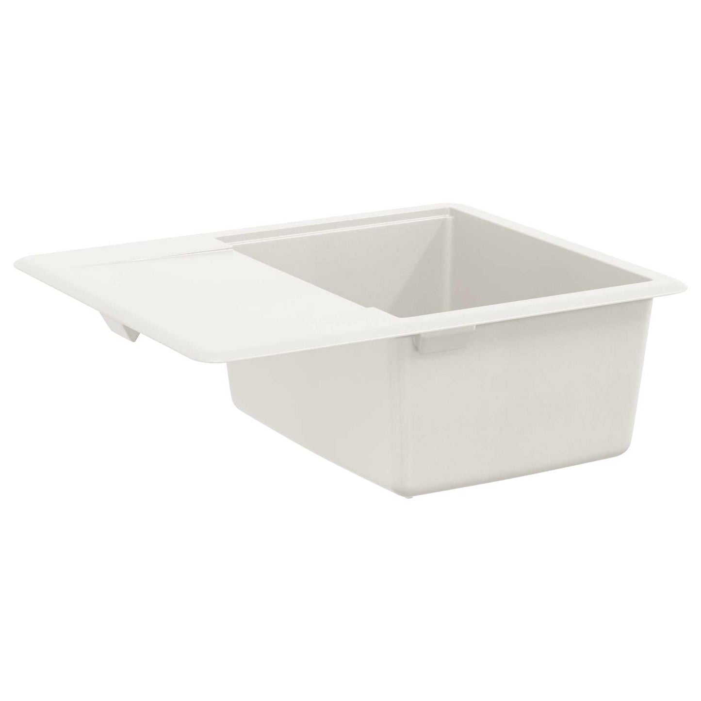 Vask 80% Kvarts og 20% Resin 560 x 460 mm Hvid