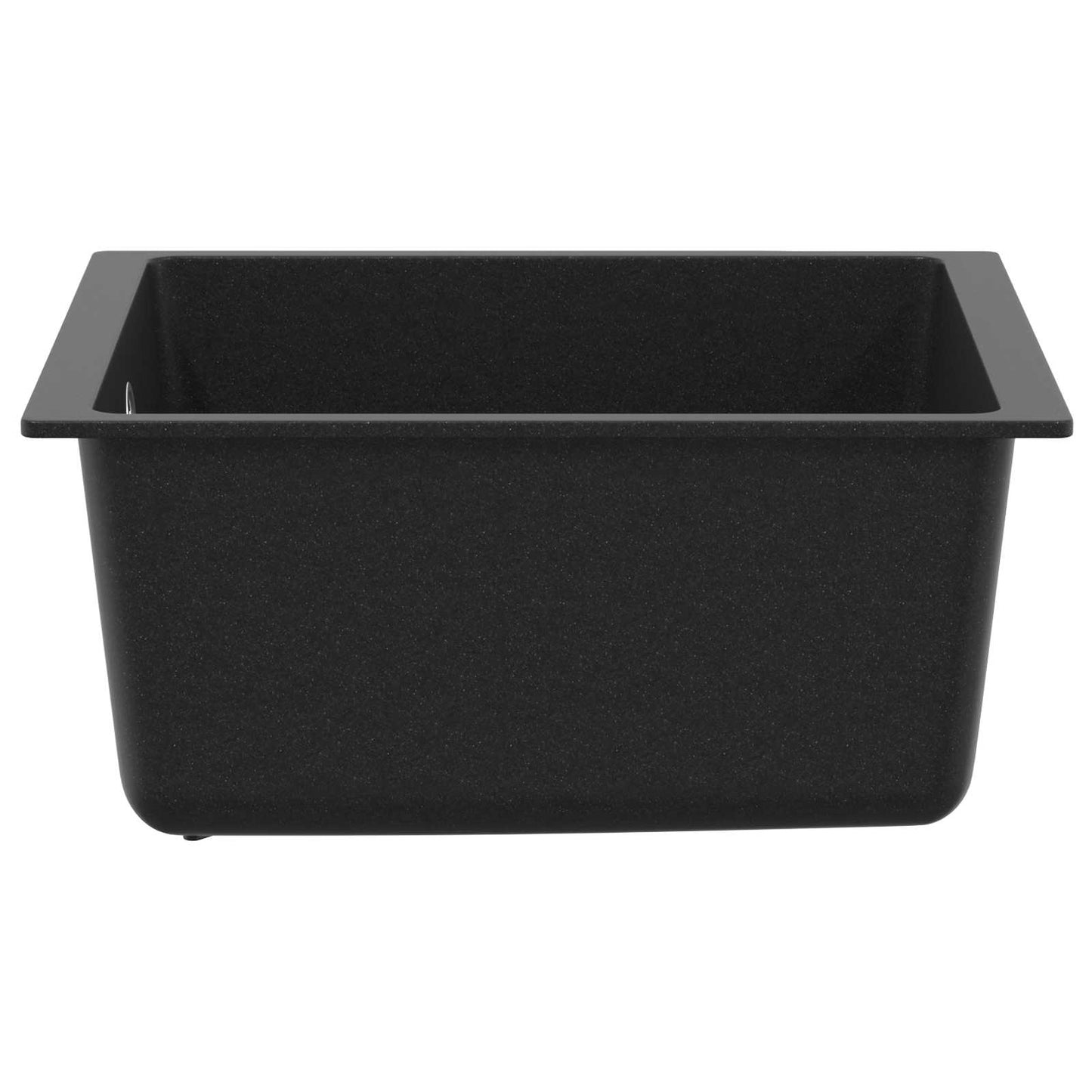 Vask 80% Kvarts og 20% Resin 370 x 460 mm Sort