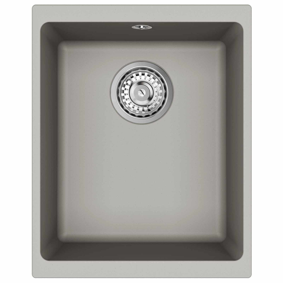 Vask 80% Kvarts og 20% Resin 370 x 460 mm Grå