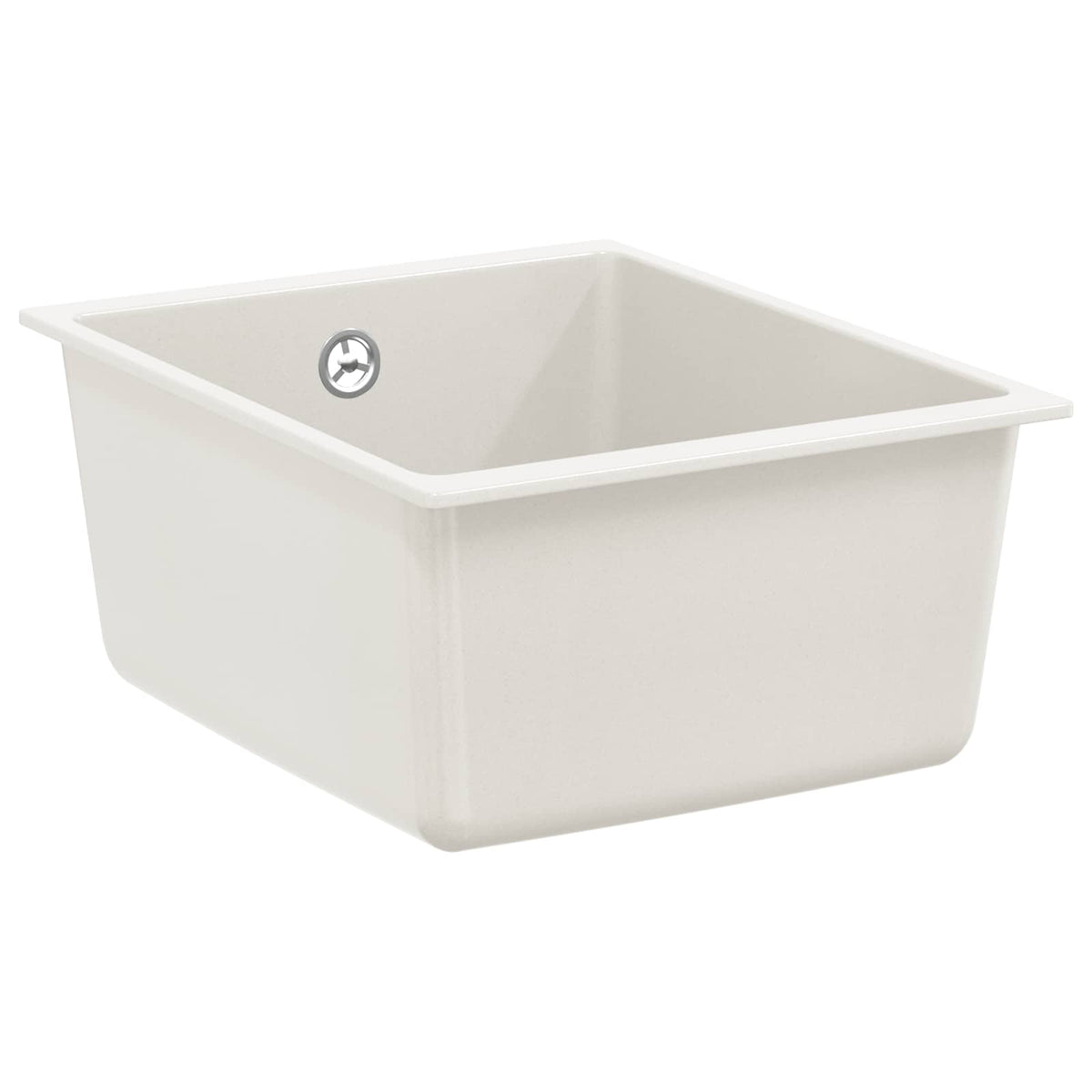 Vask 80% Kvarts og 20% Resin 370 x 460 mm Hvid