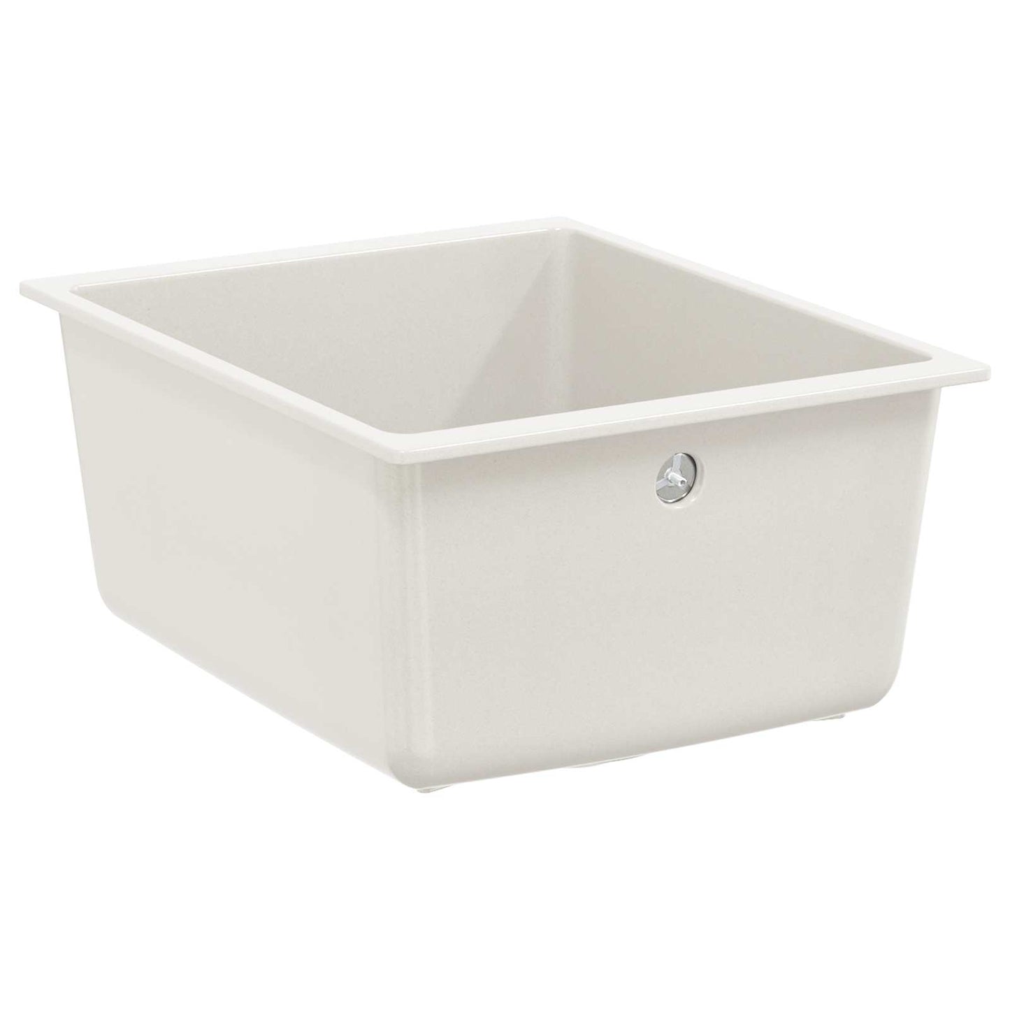 Vask 80% Kvarts og 20% Resin 370 x 460 mm Hvid