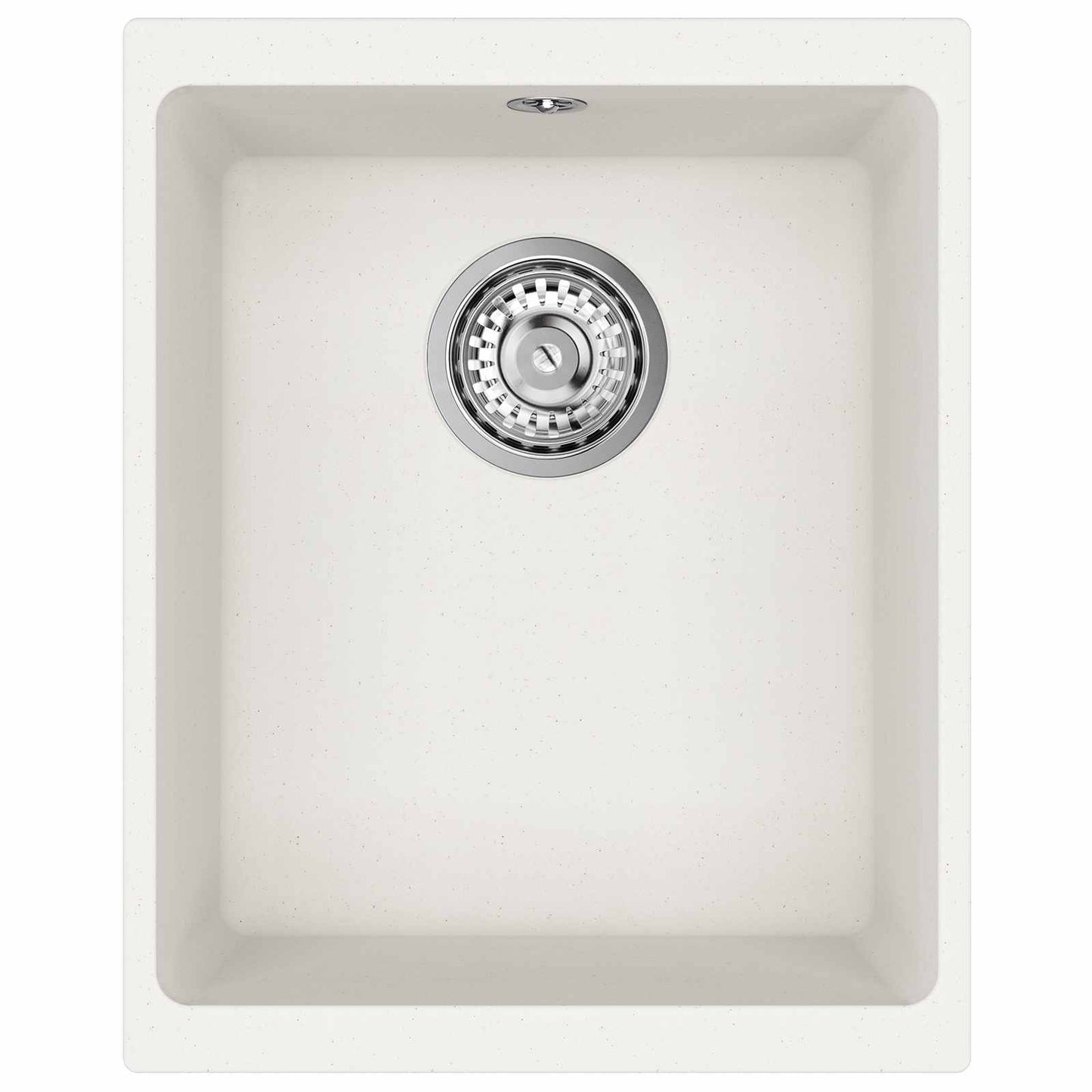 Vask 80% Kvarts og 20% Resin 370 x 460 mm Hvid