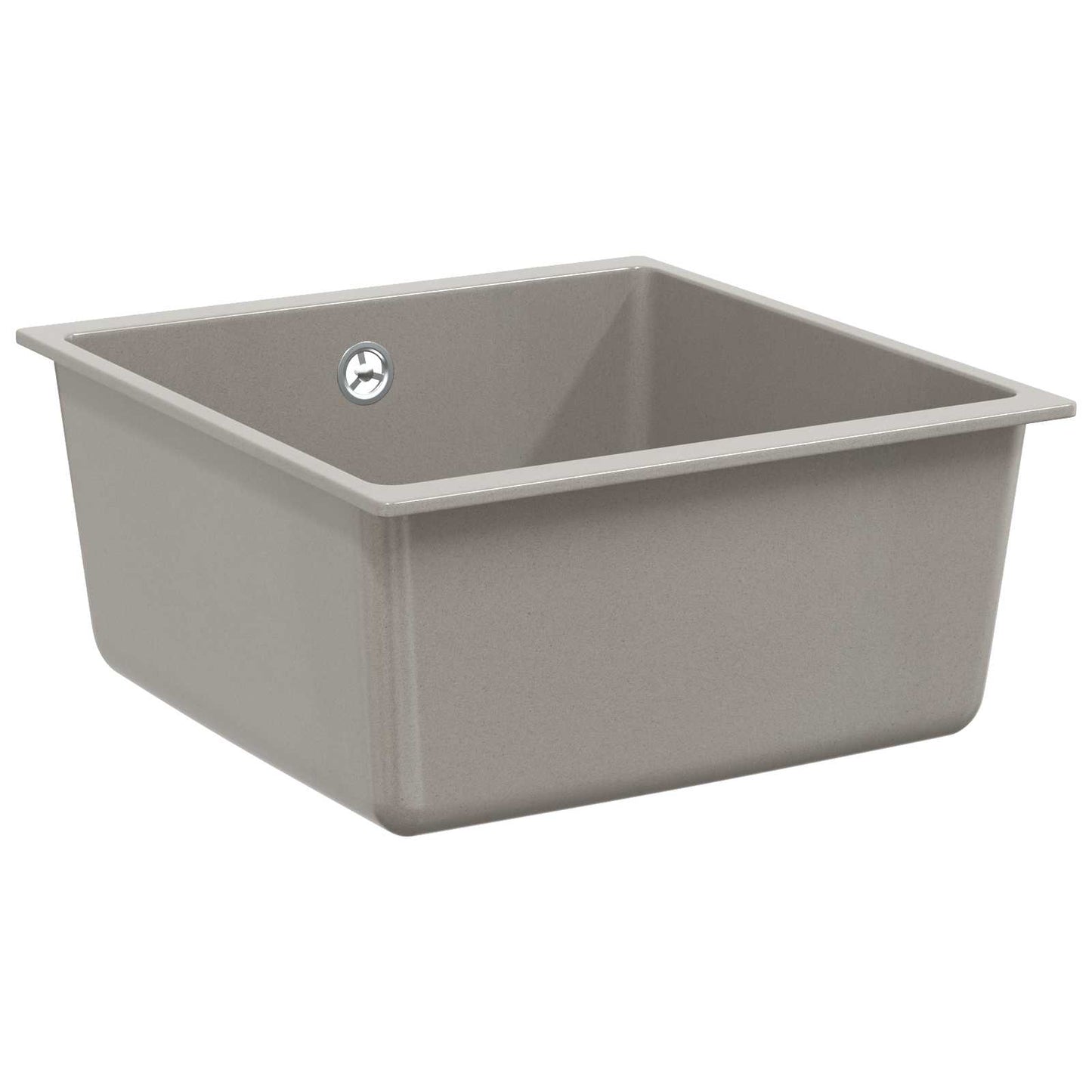 Vask 80% Kvarts og 20% Resin 430 x 460 mm Grå