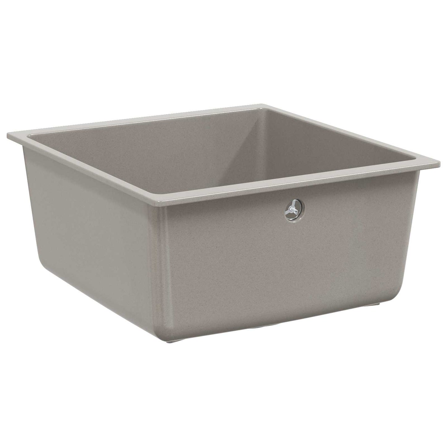 Vask 80% Kvarts og 20% Resin 430 x 460 mm Grå