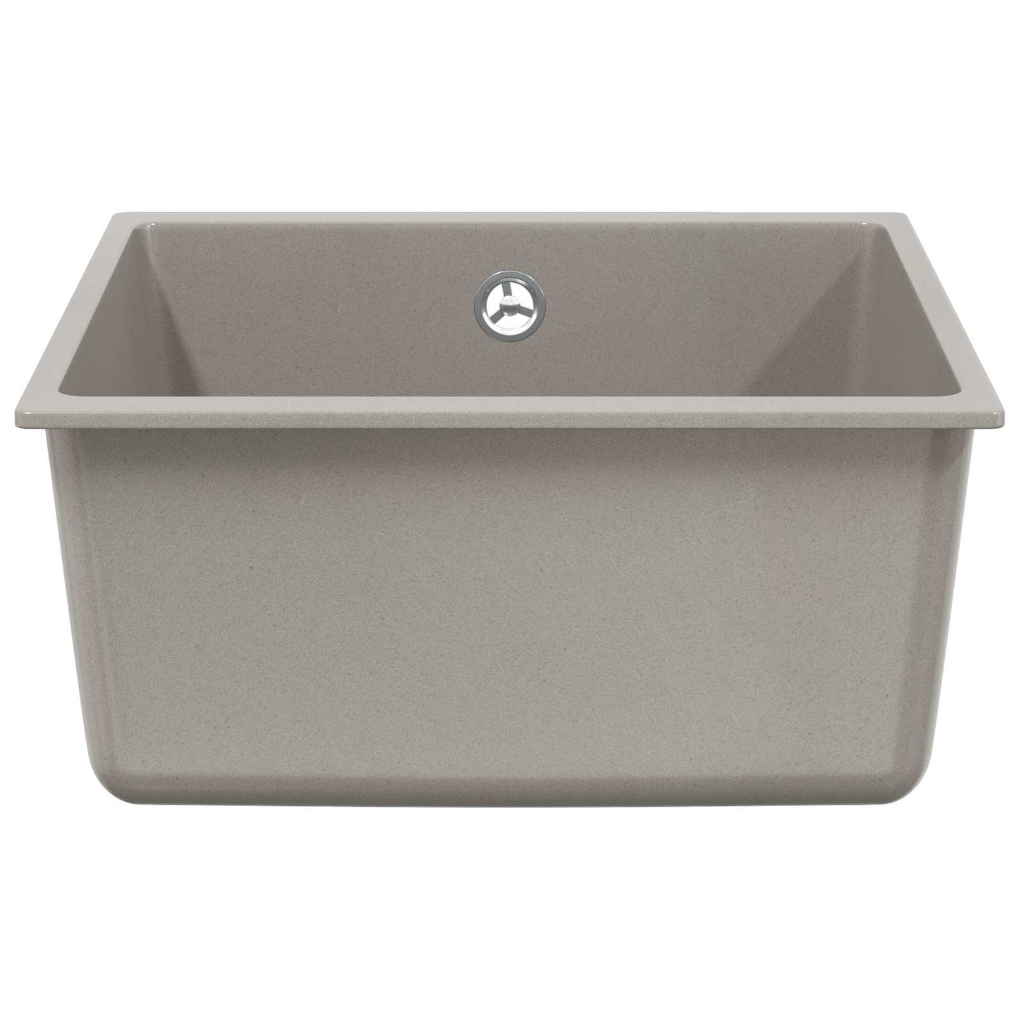 Vask 80% Kvarts og 20% Resin 430 x 460 mm Grå